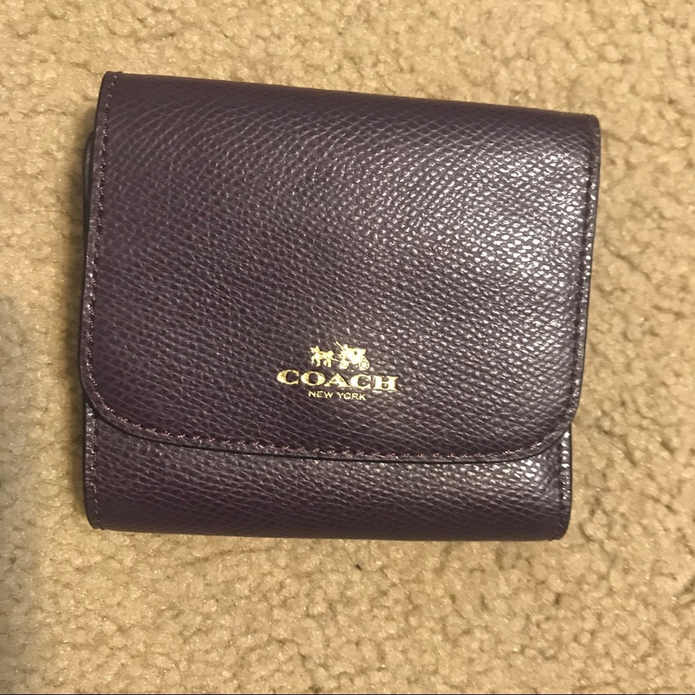 Purple Coach wallet